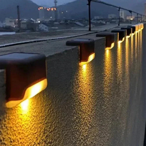 Solar Led Outdoor Garden Stair - Waterproof Solar Powered Deck Lamps